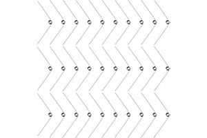 BENECREAT 30Pcs Stainless Steel Torsion Springs, 0.5mm Wire Diameter, 4.5mm OD, 120° Deflection Mechanical Torsion Springs for Woodworking DIY Project