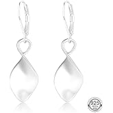 Ritach Solid 925 Sterling Silver Dangle Earrings for Women Hypoallergenic Dainty Small Silver Drop Earrings Jewelry Gifts