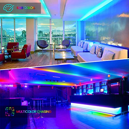 AMBOTHER LED Strip Lights 32.8-feet Multicolor Chasing Dreamcolor Changing Rope - Thumbnail 4