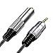 BATIGE Aluminum 3.5mm Male to 6.35mm Female Extension Audio Cable 1/8 Male to 1/4 Female 3.5mm to 6.35mm Stereo Jack Adapter Wire Cord