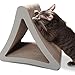 PetFusion 3-Sided Vertical Cat Scratching Post (Standard Size, Warm Gray). [Multiple Scratching Angles to Match Your Cat's Preference] primary