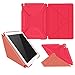 iPad Air 2 Case, Apple iPad Air 2 Case, rooCASE Origami Ultra Slim Fit Thin Lightweight Shell PU Leather Folio Case with Auto Sleep Wake Smart Cover, Pink (will NOT fit New iPad 2017)