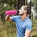 Swig Savvy Sports Water Bottle, Vacuum Insulated Stainless steel, Double Wall, Wide Mouth 2 Leakproof Lid, Travel Thermos - 40oz (Pink)