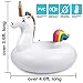 GABOSS Inflatable Unicorn Pool Floats Party Tube Swimming Ring Pool Toys for Adults & Kids, 55