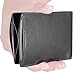 Travelambo Front Pocket Wallet Minimalist Wallets Leather Slim Wallet Money Clip RFID Blocking (black no clip)