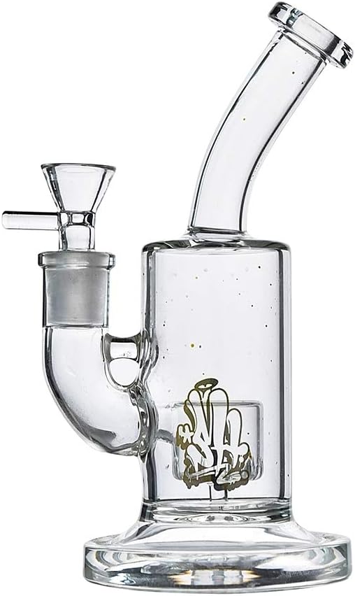 Autobestown 8 Inch Handmade Style Vase Thicken Pipe Perfect Water Big Tank Glass Vase Water Bottle