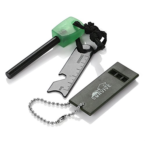 Survive-Magnesium-Flint-Fire-Starter--6in1-Emergency-Fire-Starter-Gear-Pack-with-Luminous-Green-Handle-Bottle-