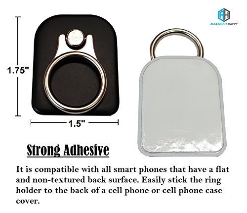 Universal 2 in 1 Phone Lanyard & Ring Stent, Cell Phone Tether Neck strap Holder Wrist Strap Ring Stent Kickstand For iPhone 5 6 6S 7 8 8 Plus Galaxy S7 Note 3 4 5 and Other Mobile Phones (Black)