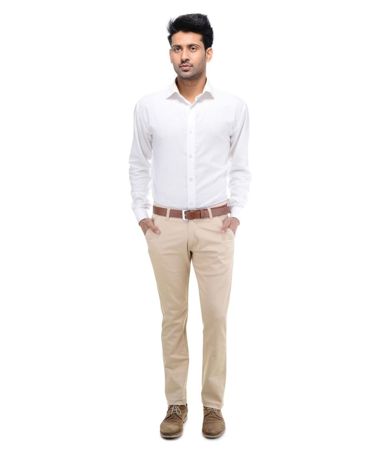 ben martin men's cotton regular fit trousers - combo of 2