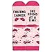 Beat Cancer Socks - Funny Novelty Gift for Cancer Survivor or Chemo Patient - For Women and Men (Pink Boxing Gloves)