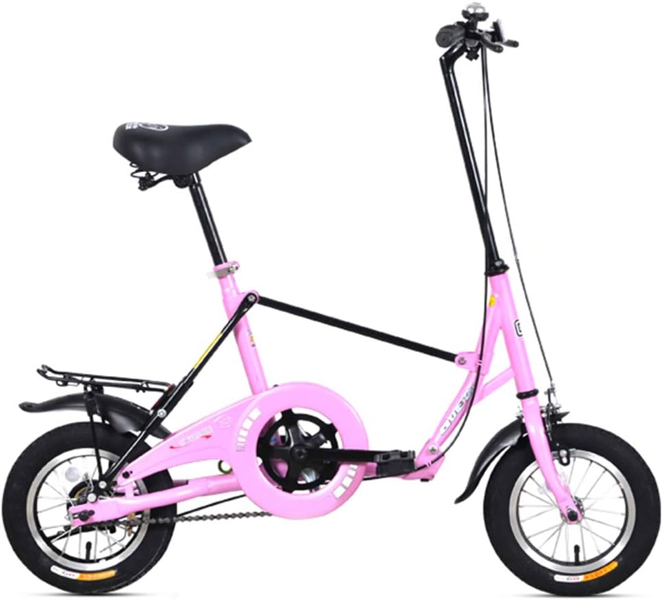 SYCHONG Folding Bike - 12 Inch Folding Bike,Ultralight Folding Bicycle,Student Adult Men And Women Small Folding Bicycle