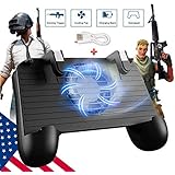 Mobile Game Controller [Upgrade Version] Mobile Gaming Trigger for PUBG/Fortnite/Rules of Survival Gaming Grip and Gaming Joysticks for 4.5-6.5inch Android iOS Phone