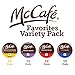 McCafé Favorites Variety Pack Collection Sample Pack, Single Serve K-Cup Pods, Variety Pack for Keurig Brewers, 48 count