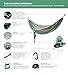 Outpost Double/Single Camping Hammock With 11’ Tree Straps - 100% Parachute Nylon - Cinch Buckle Design, No Knots Required - Easiest Hammock To Hang