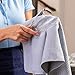 Kitchen Towels - Microfiber Waffle Weave Towels | Gray | 16 x 24 in. (6 Pack) | Absorbent, No Lint, Thick, Reusable, Commercial, Soft, Hand, Tea, Glass, Bar, Sublimation Blank, Polyester Cloths