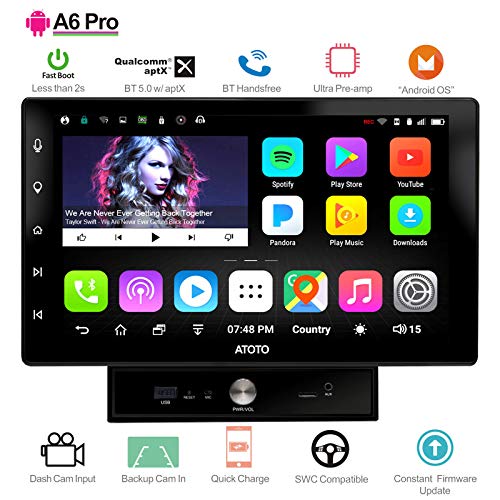 [New] ATOTO A6 2DIN Android Car Navigation Stereo with Dual Bluetooth & 2A Charge - A6Y1021PR 2GB+32GB 10.1IN Car Entertainment Multimedia Radio,WiFi/BT Tethering Internet,Support 256G SD &More