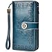 Charmore Womens Wallet RFID Blocking Leather Clutch Multi Card Case Ladies Purse Wristlets