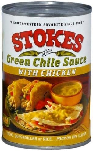Stokes Green Chile Sauce with Chicken, 15 Ounce by Stokes Chile