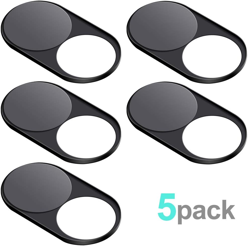 Magnetic Webcam Cover [5 Pack], 0.023inch Ultra-Thin Metal Web Camera Cover for Laptops MacBook Pro MacBook Air Mac PC Tablets, Protect Your Privacy Security