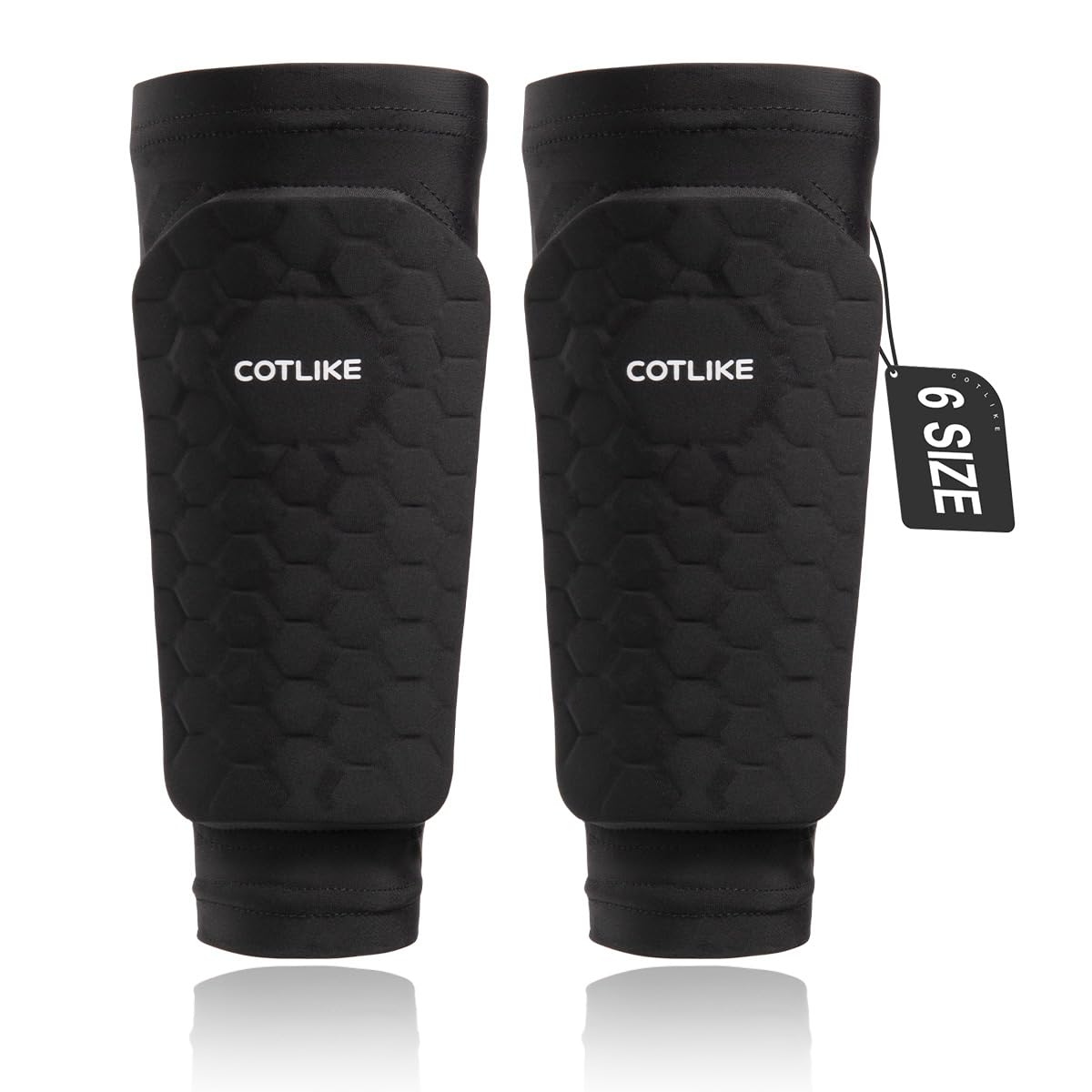 Photo 1 of Soccer Shin Guards for Kids Youth Adults, Ski Shin Guards Sleeves for 2-18 Years Old Boys Girls Men, Calf Compression Sleeve with Honeycomb Pads, Espinilleras de Futbol para Hombres