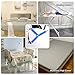Jofefe 4Pcs Bed Sheet Fasteners, Adjustable Bed Sheet Holder Straps, 3 Way Mattress Cover Holder Fasteners, Triangle Bed Sheet Keeper Bedsheets Corner Holder Straps W/Metal Heavy Duty Grippers Clips