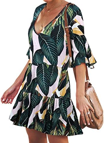 BELONGSCI Womens Summer Dress Sweet V 
