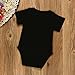 Newborn Boys Girls Outfits,Buedvo I'm Cute Mom's Hot Dad's Lucky Print Romper Jumpsuit (3-6Months, Black)