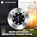 Solar Ground Lights - 8 LED Garden Lights Outdoor Waterproof Patio Lights for Lawn,Pathway,Yard,Driveway,Step and Walkway - 8 Pack White