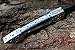 DKC Knives (14 5/18) DKC-37-BLH Victorian Damascus Folding Pocket Knife Blue Bone 7.75