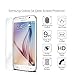 Caseguru® Galaxy S6 Screen Protector World's Best Japanese PET 9H Glass Samsung Galaxy S6 Premium Tempered Glass Screen Protector (9H Hardness 0.33mm 2.5D) Ultra HD Clear Maximum Touchscreen Accuracy