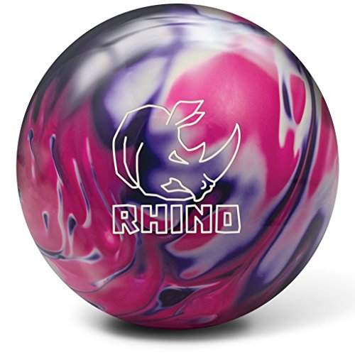 Brunswick Rhino Bowling Ball, Purple/Pink/White Pearl, 13 lb
