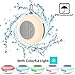 Bluetooth Shower Speaker Colorful Led Light, Portable Mini Shower Travel Speaker IP65 Waterproof,FM Built-in Mic TF Card Port, Micro USB Outdoor, Sports, Pool, Beach, Hiking, Camping