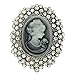 YAZILIND Vintage Cameo Queen Lady Brooch Jewelry for Wedding