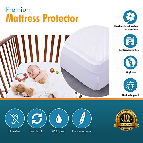 4 PlushDeluxe+Waterproof+Protector+Hypoallergenic+Breathable