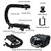 Cam Caddie Scorpion Jr Camera Stabilizer - Collapsible Stabilizing Smartphone Handle for All DSLR, GoPro, Mobile Phones with Integrated Cold Shoe and 1/4-20 Threaded Mounting Knob - Black
