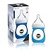 Joovy Boob Glass Bottle & Sleeve, Blue, 5 Ounce