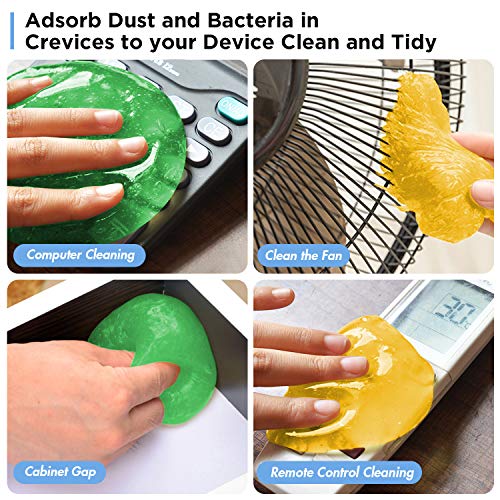 Universal Cleaning Gel for Car Vents, Keyboards,Car Interiors,Home, Electronics Remove Dust Cleaning Gel 4Pcs