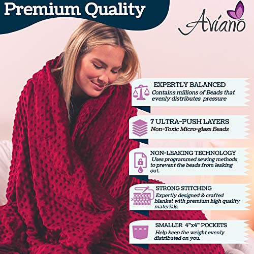 Aviano Premium Weighted Blanket for Adults or Couples 30 lbs with