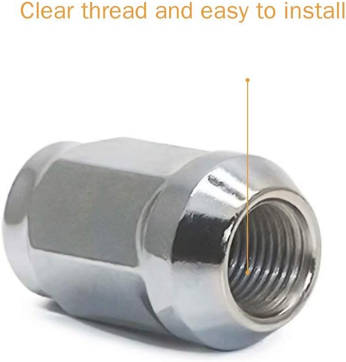 GAsupply 14x1.5 Chrome Lug Nuts, Closed End Bulge Acorn Lug Nut 3/4" 19mm Hex 1.38" Tall Conical Seat Fit for Acura, Buick, Cadillac,Chevy, 24 Pack: Automotive