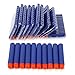 6MILES 300 Pcs 7.2*1.3 Cm EVA Dark Blue Foam Soft Refill Bullet Darts for Nerf N-strike Elite Series Blasters Kid Toy Gun Parts Play GameSlight Fast Firm Accesory Birthday Gift