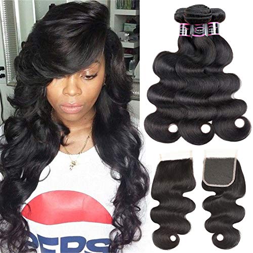 8a Brazilian Body Wave Bundles With Closure Urbeauty 100