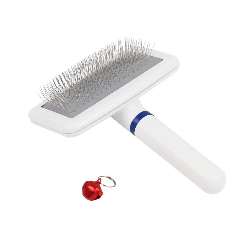 Nuheby Dog Hair Brush De-Shedding Tool Slicker Brush for Pet Grooming (5.3\'\' x 4\'\')
