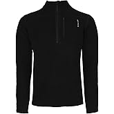 Hot Chillys Men's La Montaña Fleece Zip-T Base Layer Top | Heavyweight Active Fit Thermal Underwear Long Sleeve Shirt for Men