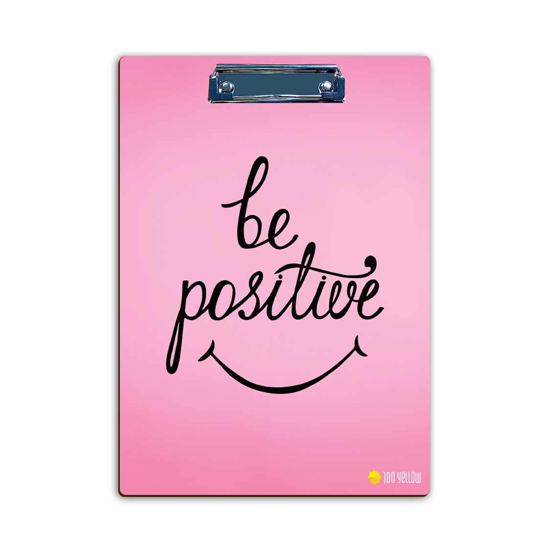 100Yellow® Be Positive Exam Clipboard,Exam Board Writing Examination