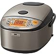 Zojirushi NP-HCC10XH Induction Heating System Rice Cooker and Warmer, 1 L, Stainless Dark Gray