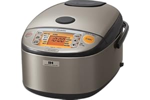 Zojirushi NP-HCC10XH Induction Heating System Rice Cooker and Warmer, 1 L, Stainless Dark Gray