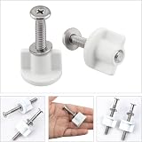 Raiflager Universal Toilet Seat Screws Bolts Fixings Hinges White 2 Sets view 5