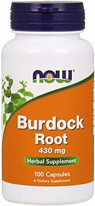 NOW Supplements, Burdock Root (Arctium lappa)430 mg, 100 Capsules