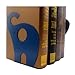 Y-H 1Pair Cute Cartoon Elephant Nonskid Bookends Art Bookend (Navy Blue)