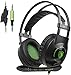 SADES SA801 3.5mm Surround Sound Stereo PC Gaming Headset Headband Gaming Headphones with Microphone Over-the-Ear Volume control Noise Isolation for New Xbox One PC Mac Tablets PS4 Laptop Phone(Green)